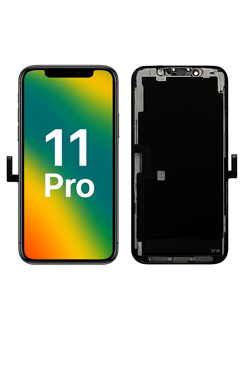 LCD Scherm Geschikt Voor IPhone 11 Pro Met Front Camera Frame | Hoge HD+ Kwaliteit Display