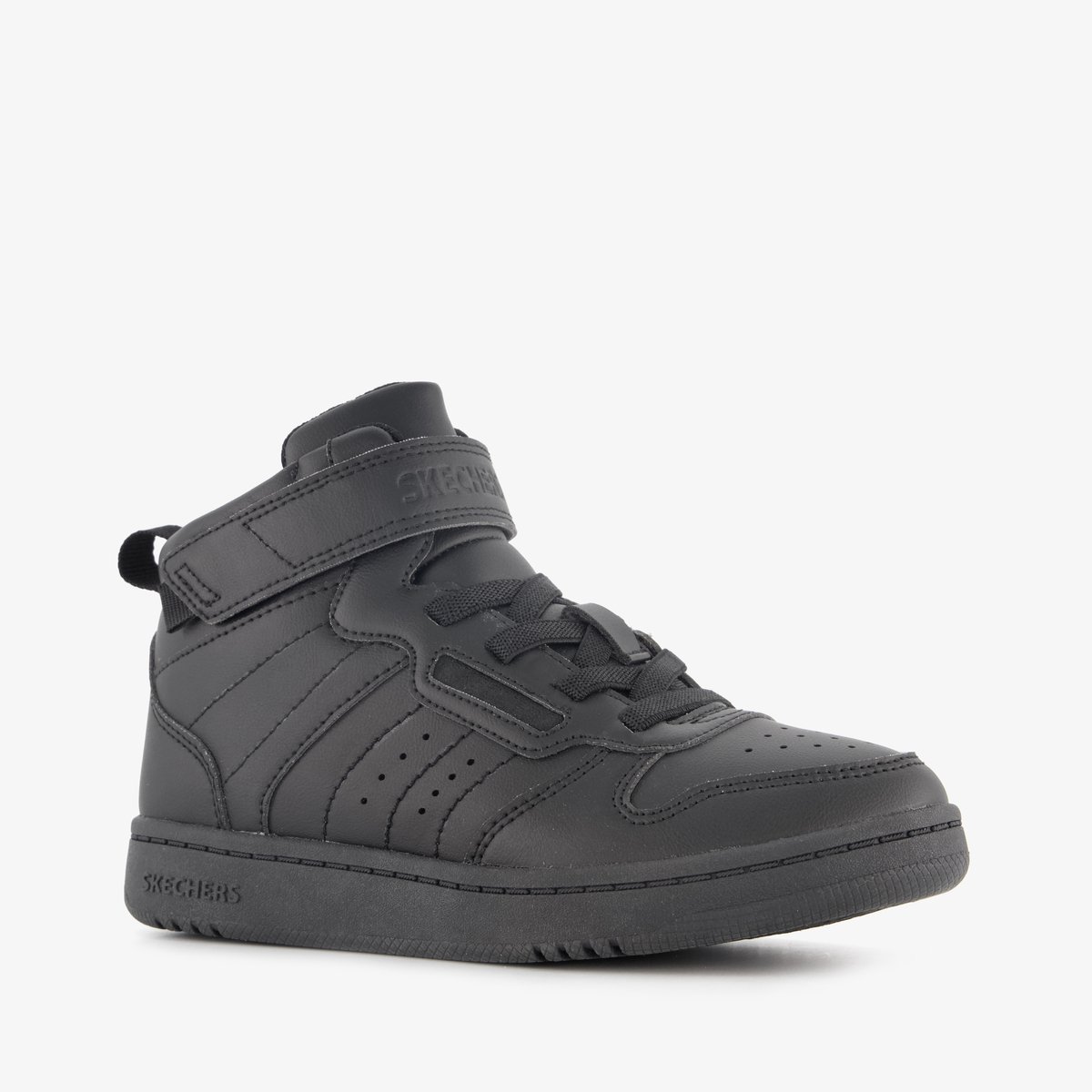 Skechers Quick Street jongens sneakers zwart - Maat 27 - Uitneembare zool