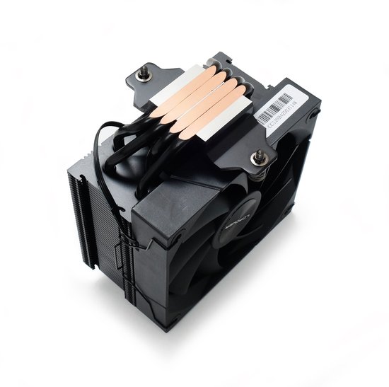 Refroidisseur de processeur - Zwart - 4 caloducs en cuivre Intel LGA 1851/1700/1120/115x - AMD5/4 - TDP 190 W - 89,5 pi³/min - Ventilateur 120 mm FDB - PWM 4 broches - 35,3 dB(A)