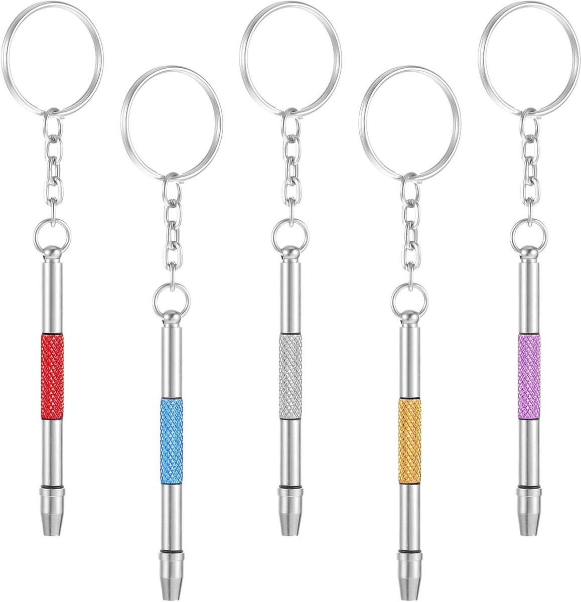Allecto Plus - Set van 5 stuks: lenzenvloeistof schroevendraaier kit voor horloges en brillen