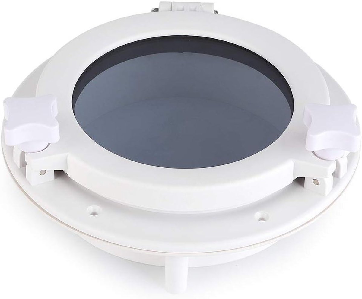 Patrijspoort rond wit 215 mm voor jacht - ventilatie en decoratie