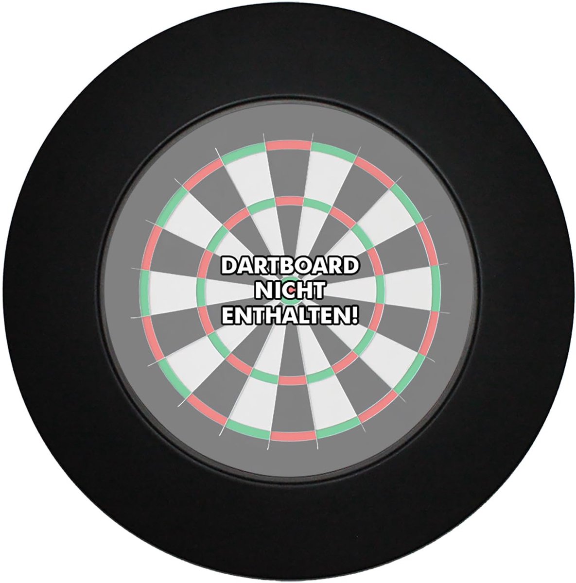 Dartbord omranding - beschermt muren - 1 stuk - zwart