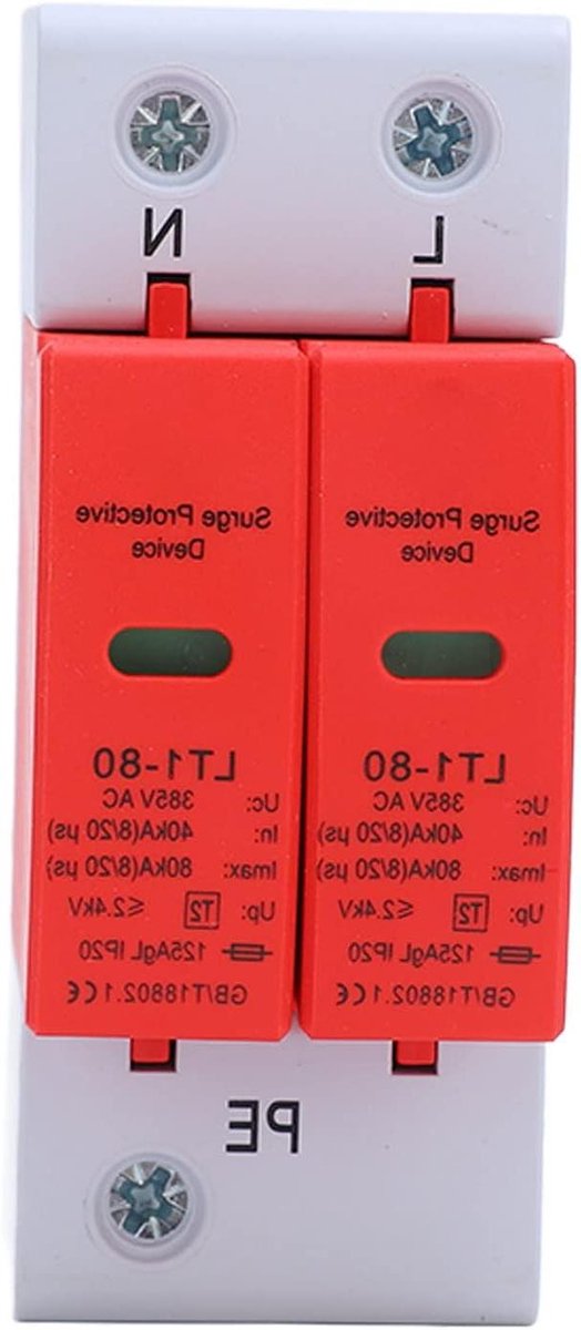 Allecto Plus - Overspanningsbeveiliging Geleiderail 40-80 kA voor Zonne-energie - Elektronische Beschermingsmodule met AC 385V