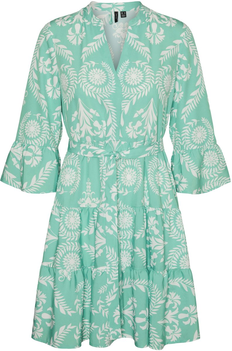 VERO MODA - VMZERA 3/4 V-NECK SHORT DRESS EXP GA - Dames - Mini jurken