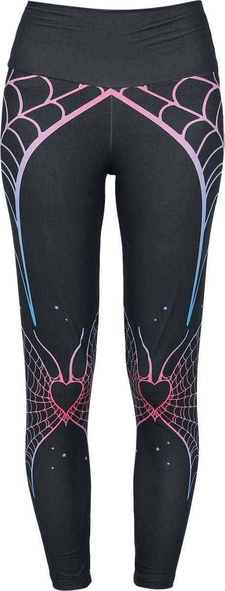 Full Volume Zwarte legging met groot patroon - Dames - L