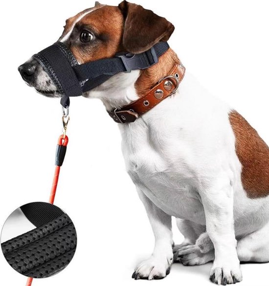 LML Hondenmuilkorf, Zachte Siliconen Muilkorf Voor Honden Verstelbare Nylon Gesp Trainingssnuit Voorkomt Blaffen Bijten En Kauwen