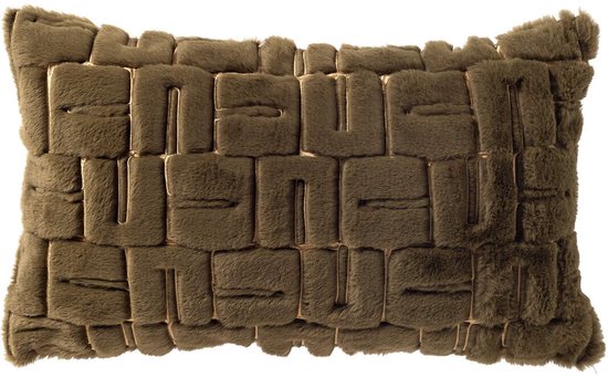 Dutch Decor DORIS - kussenhoes 30x50 cm - Military Olive - groen - met rits - zonder binnenkussen