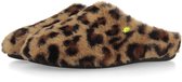 Hot Potatoes 76926 - Pantoffels Dames - Open sloffen met antislip zool - Leopard