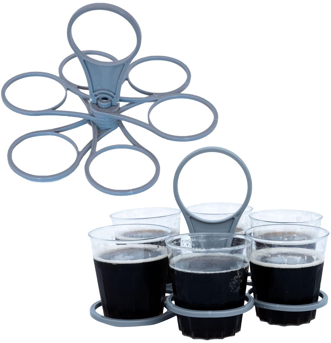 Ibenzoa® Opvouwbare en roterende bekerhouders set voor veelzijdig drankgebruik onderweg