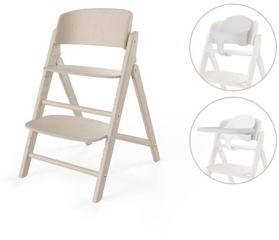 Chaise haute Cybex Click & Fold 3 en 1 - Natural - Natural