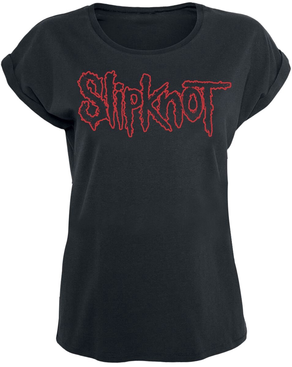 Slipknot Logo Dames T-shirt - zwart - XL