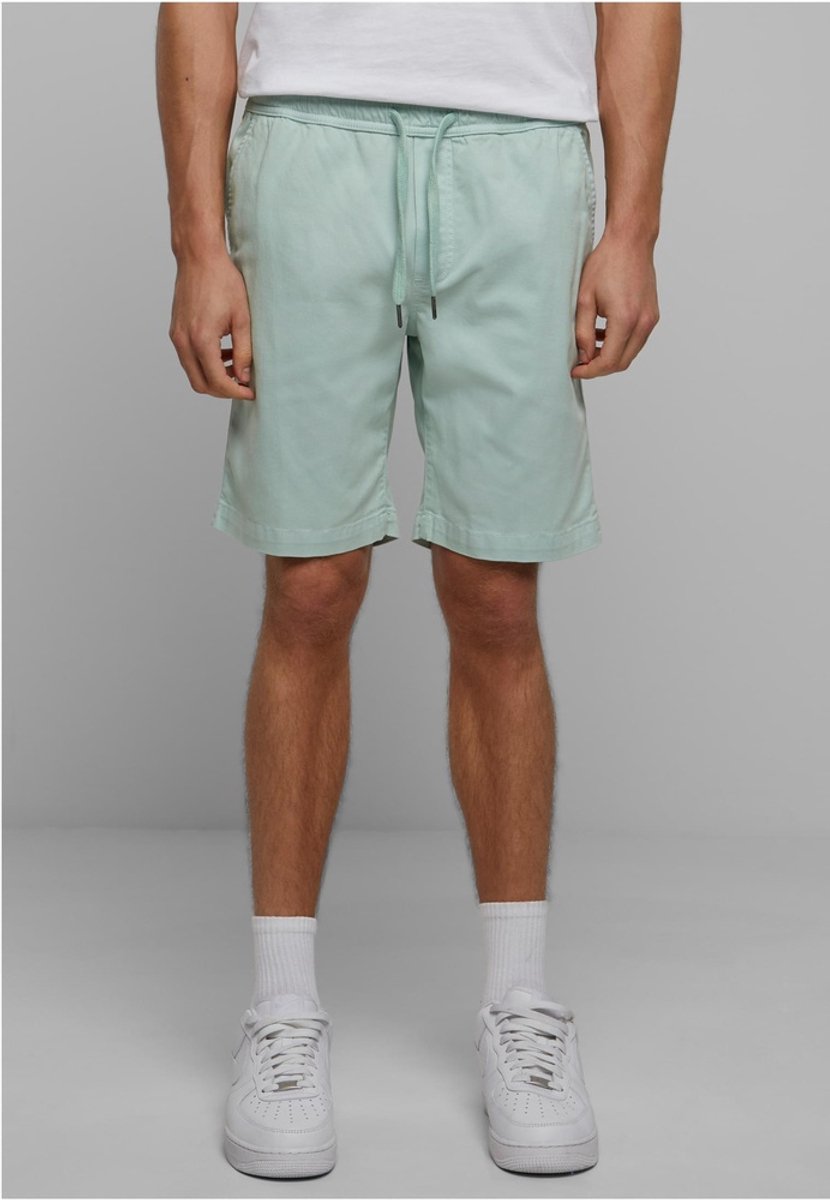 Urban Classics Stretch Twill Joggshorts Korte broek L Mintgroen