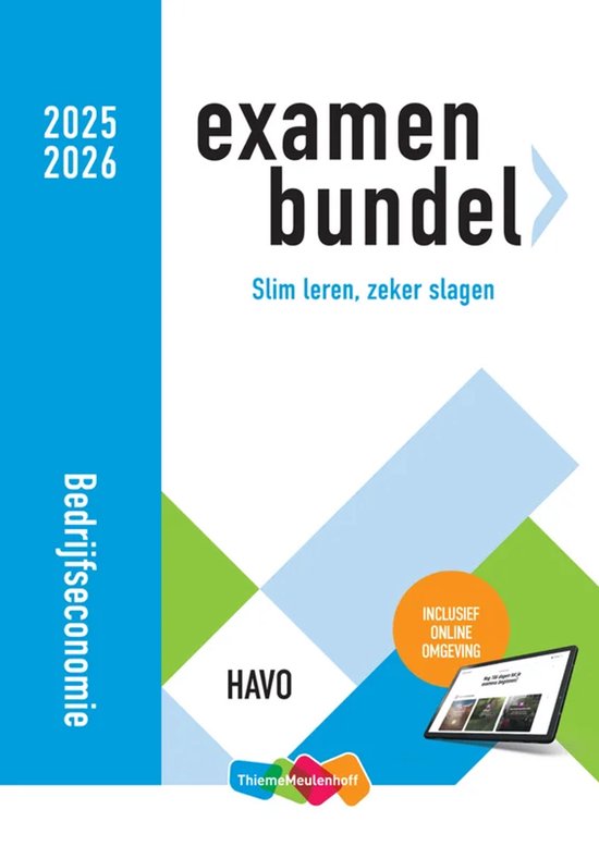 Examenbundel online + boek havo Bedrijfseconomie 2025/2026 - cover