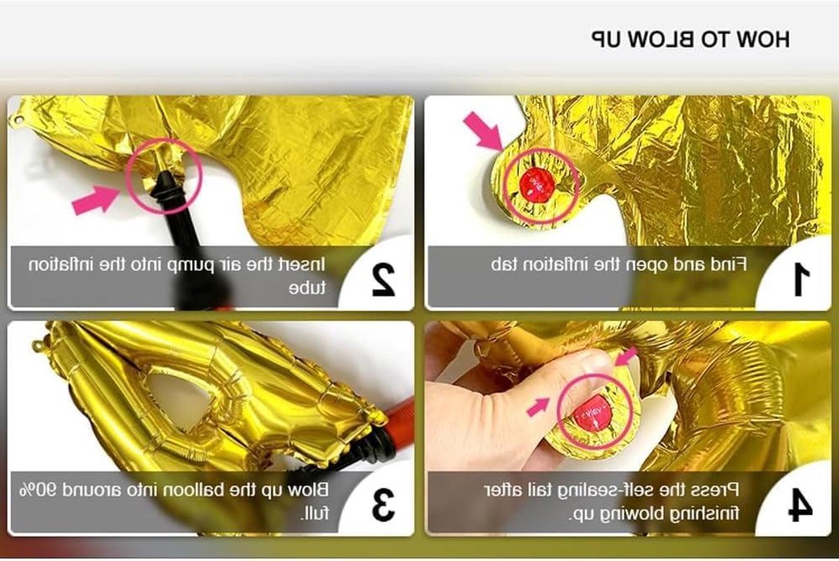 Allecto Plus - Raketballon folieballon met ruimtethema voor kinderen - Verjaardagsballonnen - Feestdecoraties - Jongens - Opblaasbare raketballon - Wit.