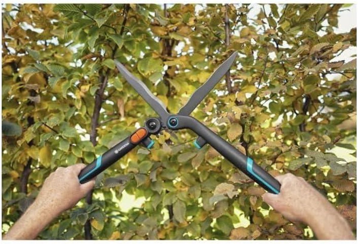 2-in-1 Hedge Trimmer 23 cm Mechanical Garden Shears with Precision Blades (12303-20)