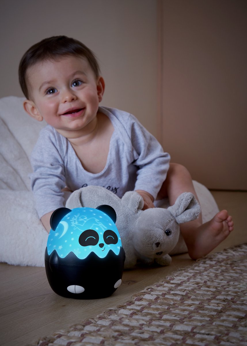 HiBuddies- Nachtlamp met Projector en Muziek voor Kinderen - Bao de Panda – foto 8