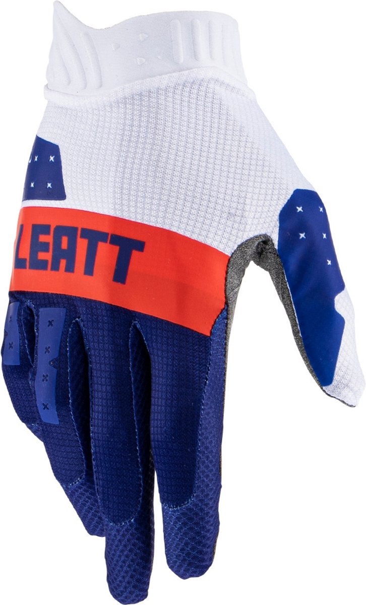 Leatt Moto 1.5 GripR Blauw Rood Wit Motorcross Handschoenen - Handschoen