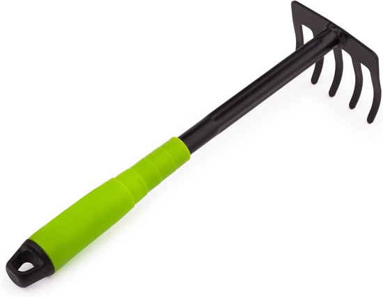 5-teeth Steel Flower Rake for Garden Maintenance - Ideal for Garden, Balcony, and Vegetable Patch — afbeelding 4