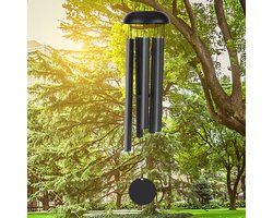 Unyqoos® Grote stijlvolle windgong met metalen buizen voor sfeervolle tuin- en terrasdecoratie