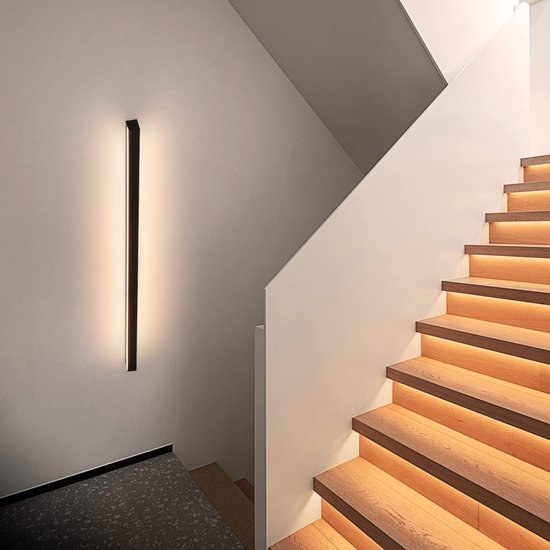HMAKGG LED wandlamp binnen lange wandlamp 3 kleurtemperaturen moderne