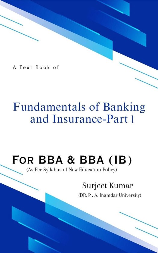 Fundamentals of Banking and Insurance - Part I - cover