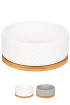 Flamingo - Flamingo Bianco - Eet- En Drinkpot Honden - Eet- En Drinkpot Bianco Rond Wit 990ml - 1st - 139066 - 1st - 1pce