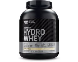 Optimum Nutrition Platinum Hydrowhey - Vanilla Bean Eiwitshake - 100% Whey Isolaat Proteine Poeder - 1600 gram (40 shakes)
