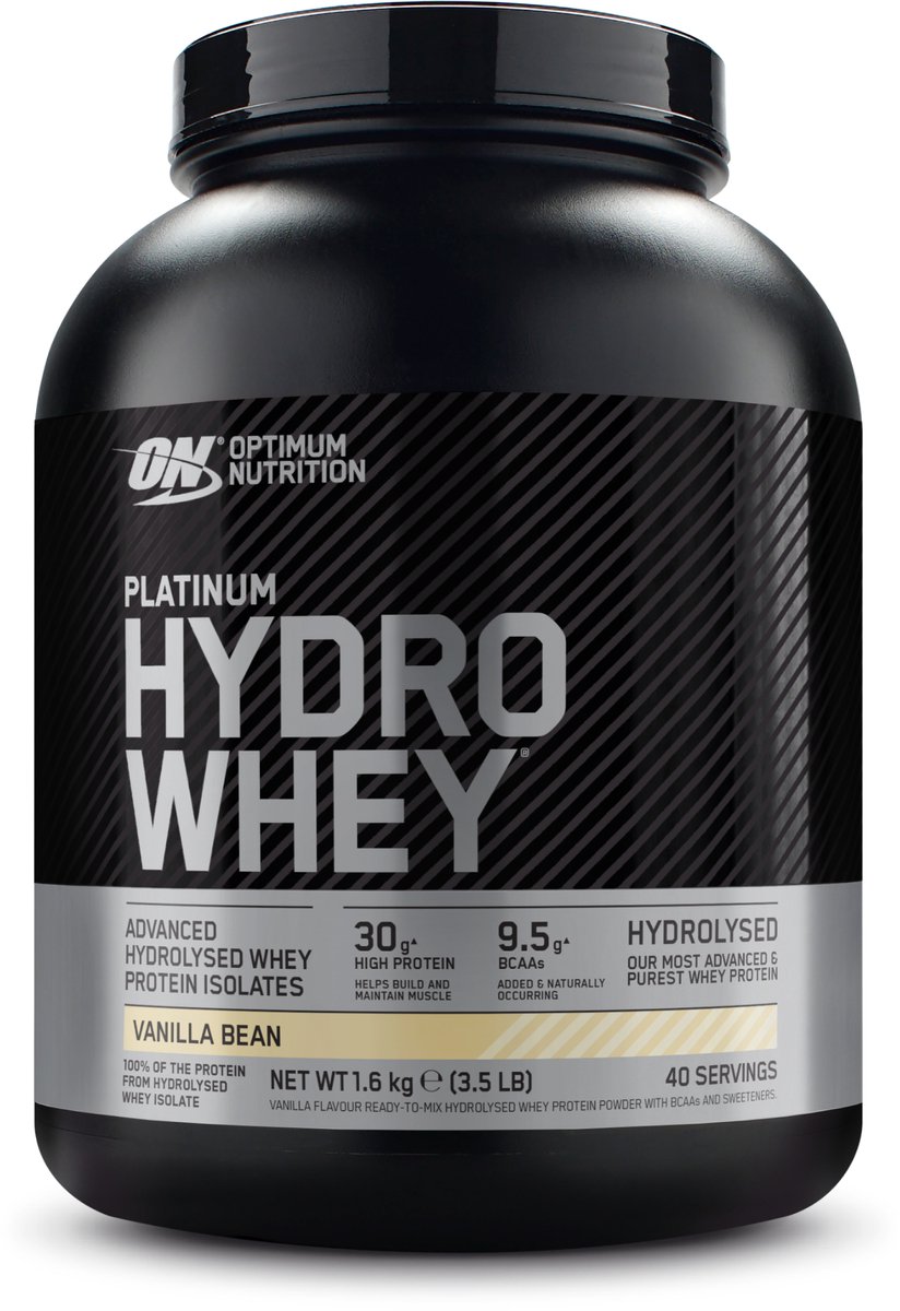 Goedkoopste Optimum Nutrition Platinum Hydrowhey - Eiwitshake / Proteine Poeder - Vanilla Bean - 100 Whey Isolaat - 1600 gram (40 shakes