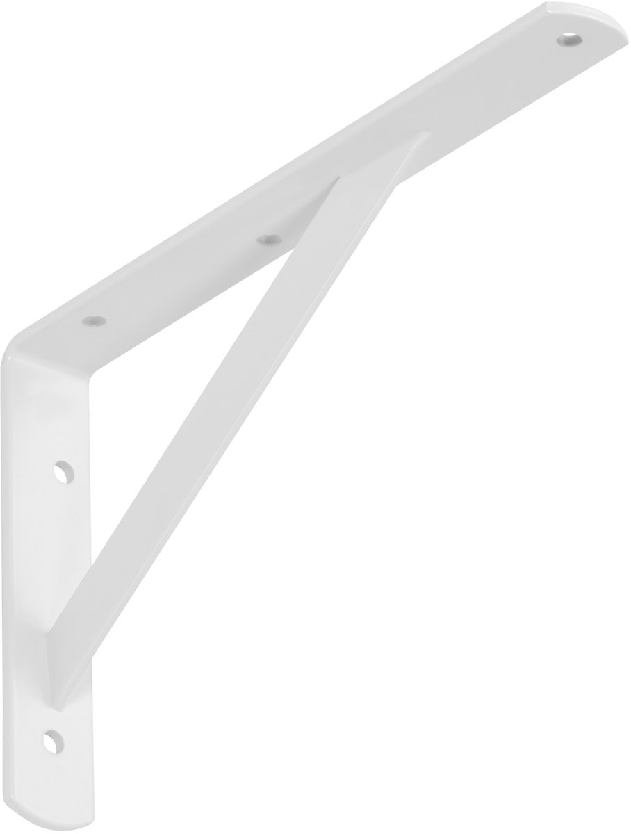 SOTECH Rekbeugel (250 x 150 x 30 mm, wit, gepoedercoat) Zware beugel met dwarsbalk voor stabilisatie