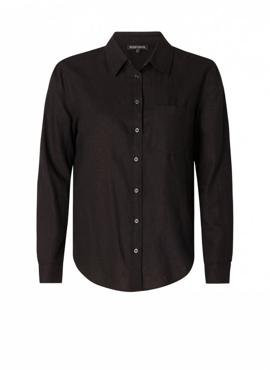 BASE LEVEL CURVY Yaella Shirts - Black - maat 3(52)