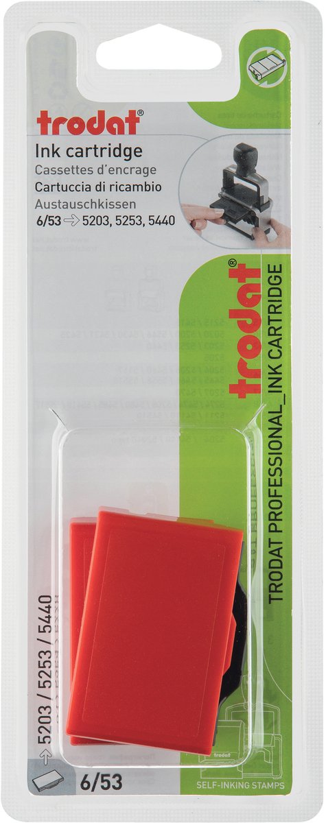 Stempelkussen Trodat Professional 6/53 2 stuks rood