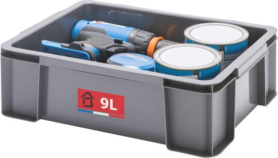 Sundis Fly Tower Opbergtoren van gerecycled kunststof, stapelbaar of stapelbaar, wit, ideaal voor werkplaats, garage, speelgoed, keuken en badkamer