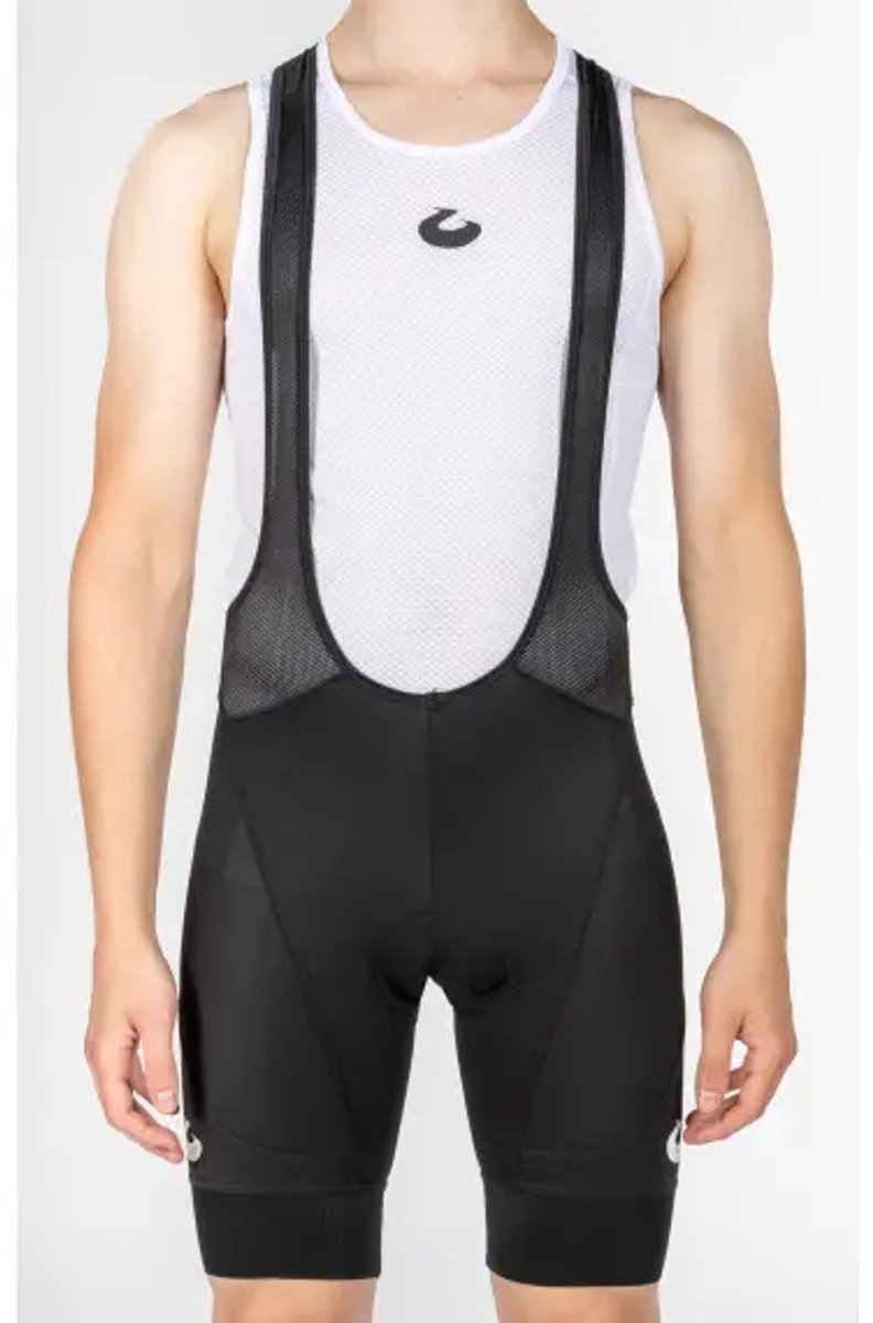 21Virages - Ventoux Korte Broek met Bretellen Tech - Heren - Zwart - Maat XXXL