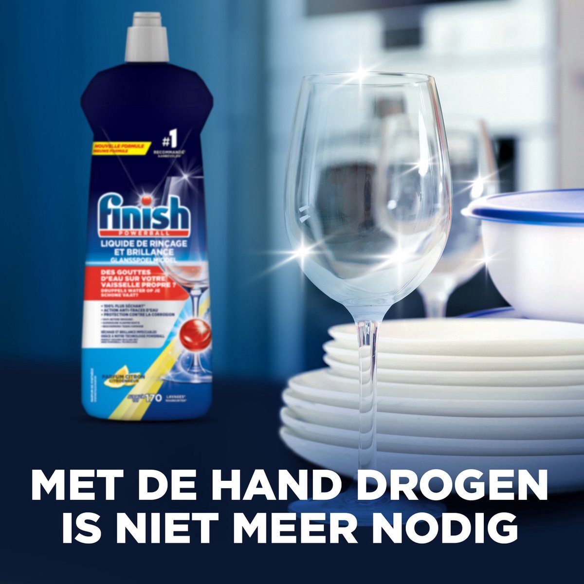 Finish vaatwaszout 4kg doos - zout voor de vaatwasser + Finish Glansspoelmiddel Citroen 800ml — afbeelding 3