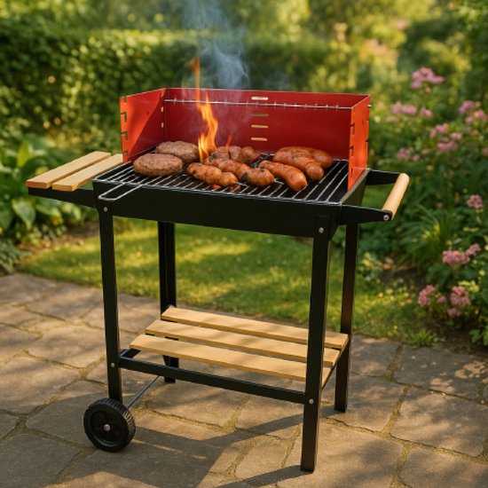 BBQ Collection - Barbecue - met Wielen - RVS - 2 Roosters