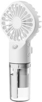 Handventilator - Ventilator Met Waternevel - Draagbare Mini Ventilator - Oplaadbaar - 4 Standen - Mist - Water - Waaier-7 Bladen