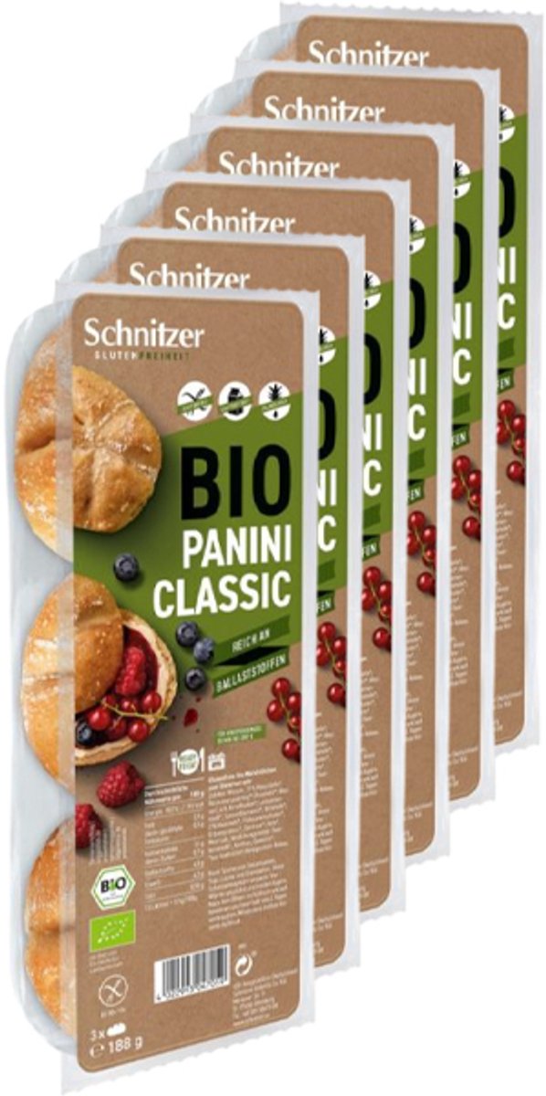 Schnitzer | Panini Classic | 6 stuks | 6 x 188 gram