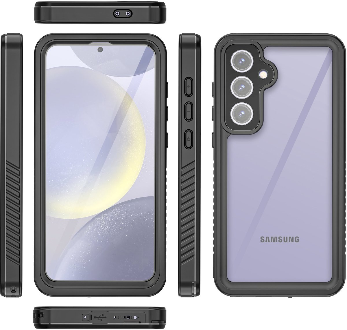 Turtle Shift Volledig waterdicht en stofdicht hoesje geschikt voor Samsung Galaxy S24 FE