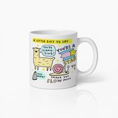 Tasse de remerciement amusante – Joli design illustré de compliments – Tasse à café d'appréciation parfaite