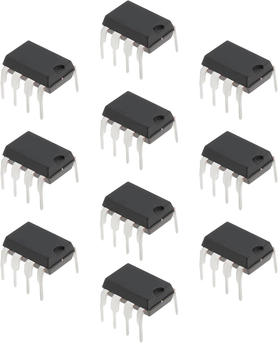 Image of 10 STKS Geluidsarme TL072CP DIP-8 Operationele Versterkers - JFET Input OP-AMP IC Chips voor DIY Circuit Componenten - Dual Geluidsarme