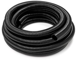 Spiraalslang Ø 32 mm - flexibel en lichtdicht - 10 meter - zwart - zacht pvc