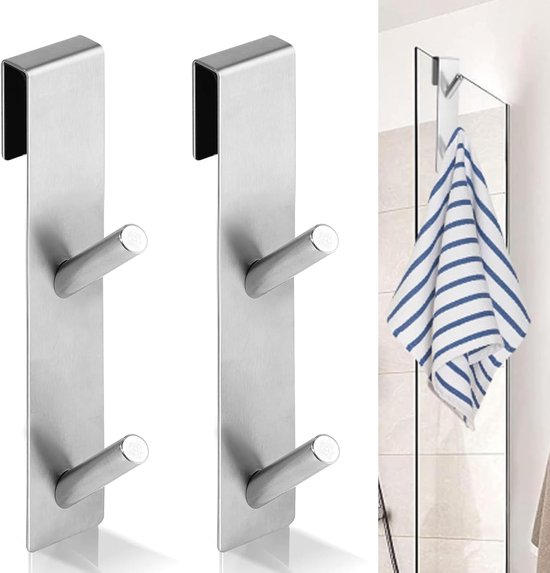 Metaltimex Stabilisatorstang voor Douchewanden Plafond Douche Doucheafscheiding Roestvrij Staal Rond Verstelling 300-450 mm Glasdiktes 6-10 mm GS33