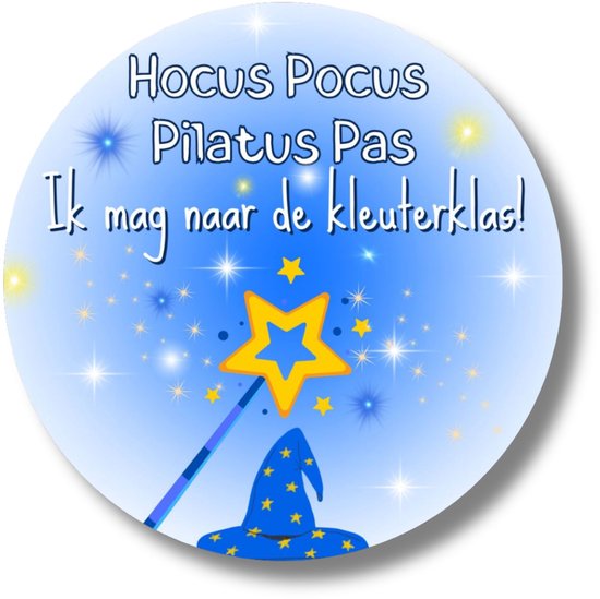 Autocollants Blauw – Hocus Pocus Pilate Pass – Vers la maternelle – 20 pièces – 4 cm
