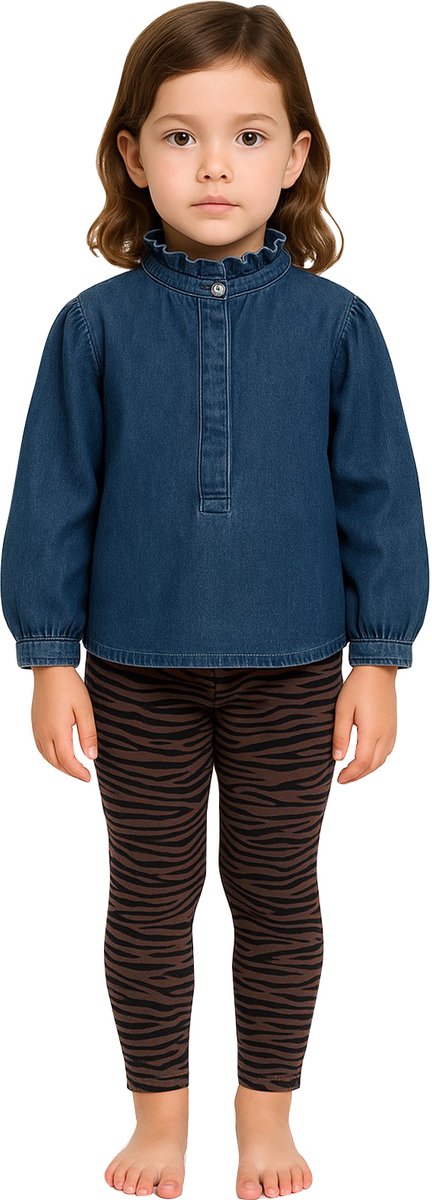 Envie de fraise Legging met zebraprint voor meisjes, moeder-dochter capsule ENVIE DE FRAISE
