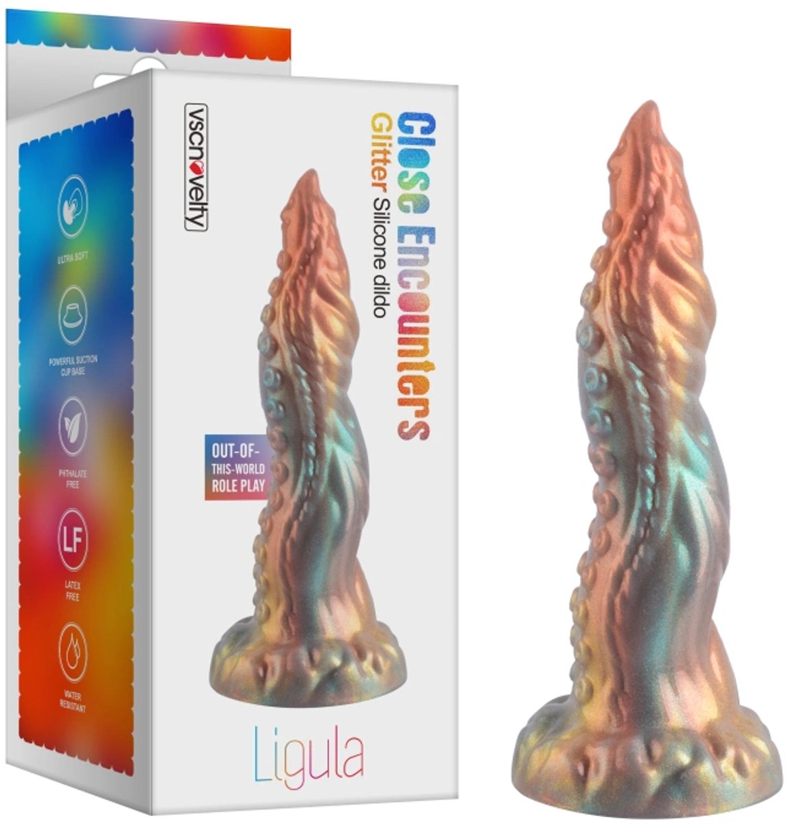 vscnovelty® Close Encounters - Dragon - Glitter Silicone dildo -Ligula