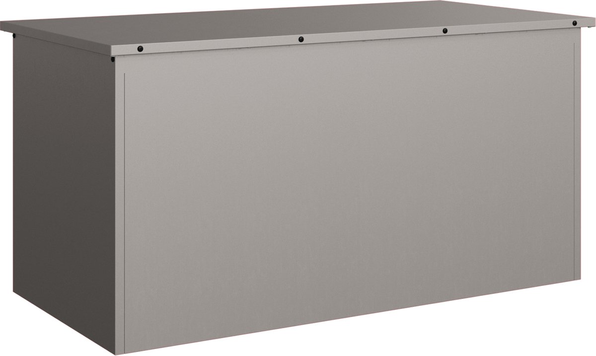 vidaXL - Buitopslagdoos - Roestig - 100 - x - 50,5 - x - 50 - cm - Staal