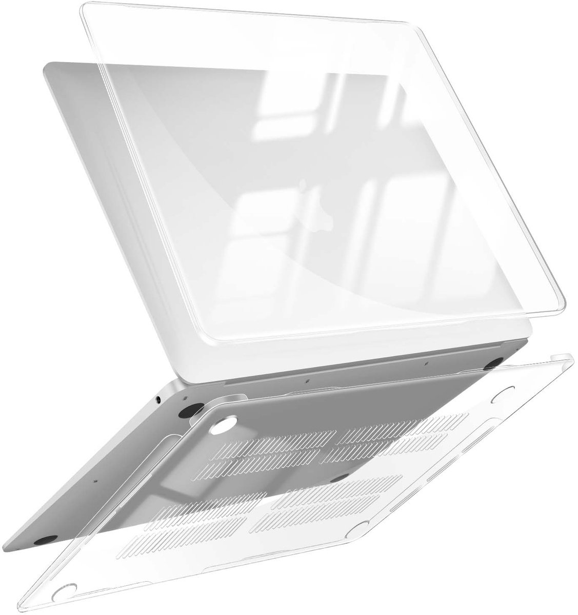 MYWAY, Transparante Crystal Case voor MacBook Air 13 inch 2020 USB-C M1, Transparant