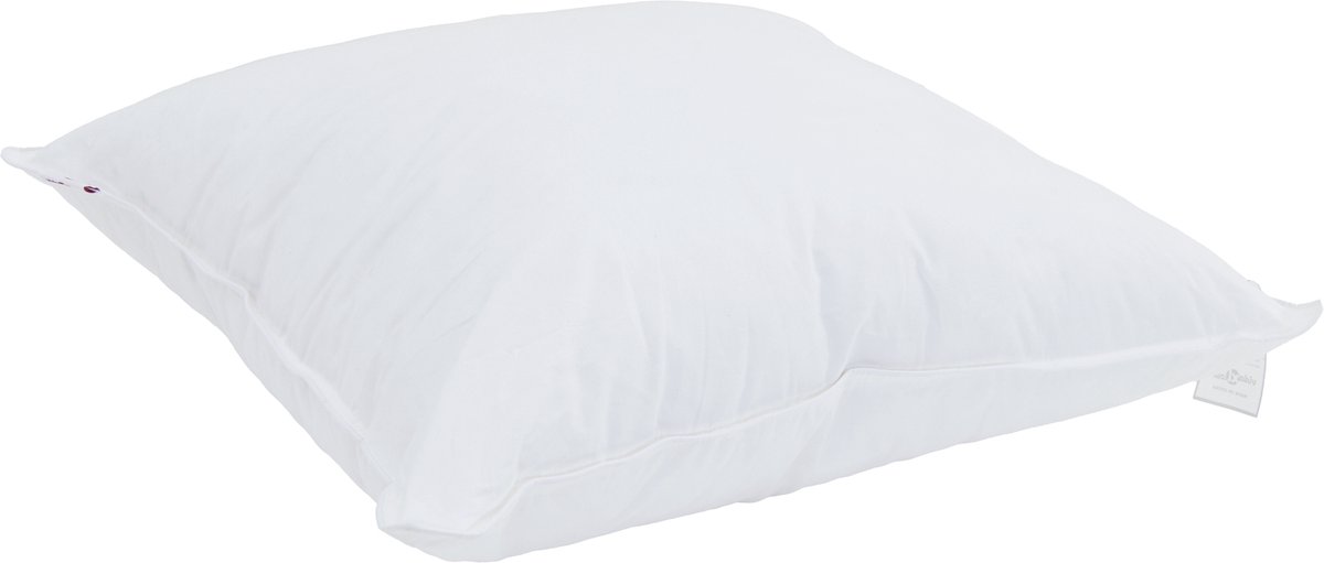 vidaXL - Hoofdkussen - met - kussen - 2 - pcs - Wit - 50 - x - 50 - cm - Katoen