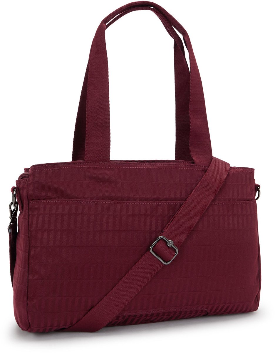 Kipling Elysia Work S e jq maroon tile jacquard