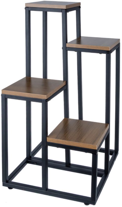 BASICLOFT plantenstandaard 40x24 cm zwart